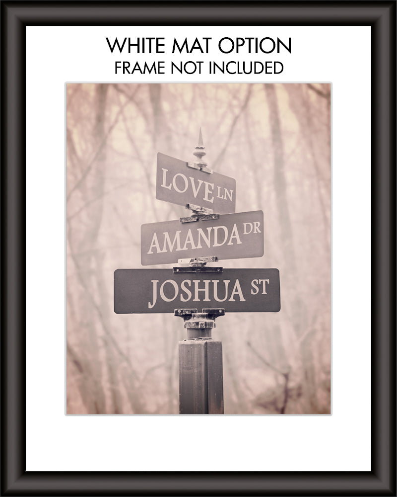 Personalized Street Signs Wall Art