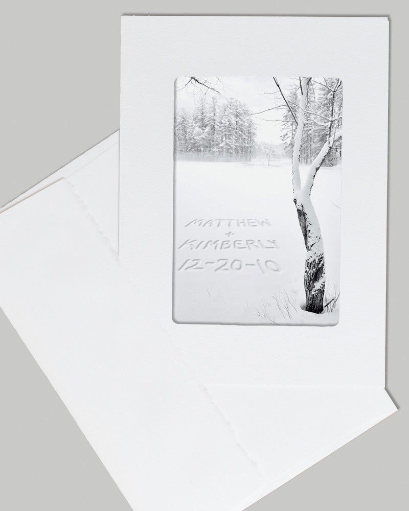 personalized card winter