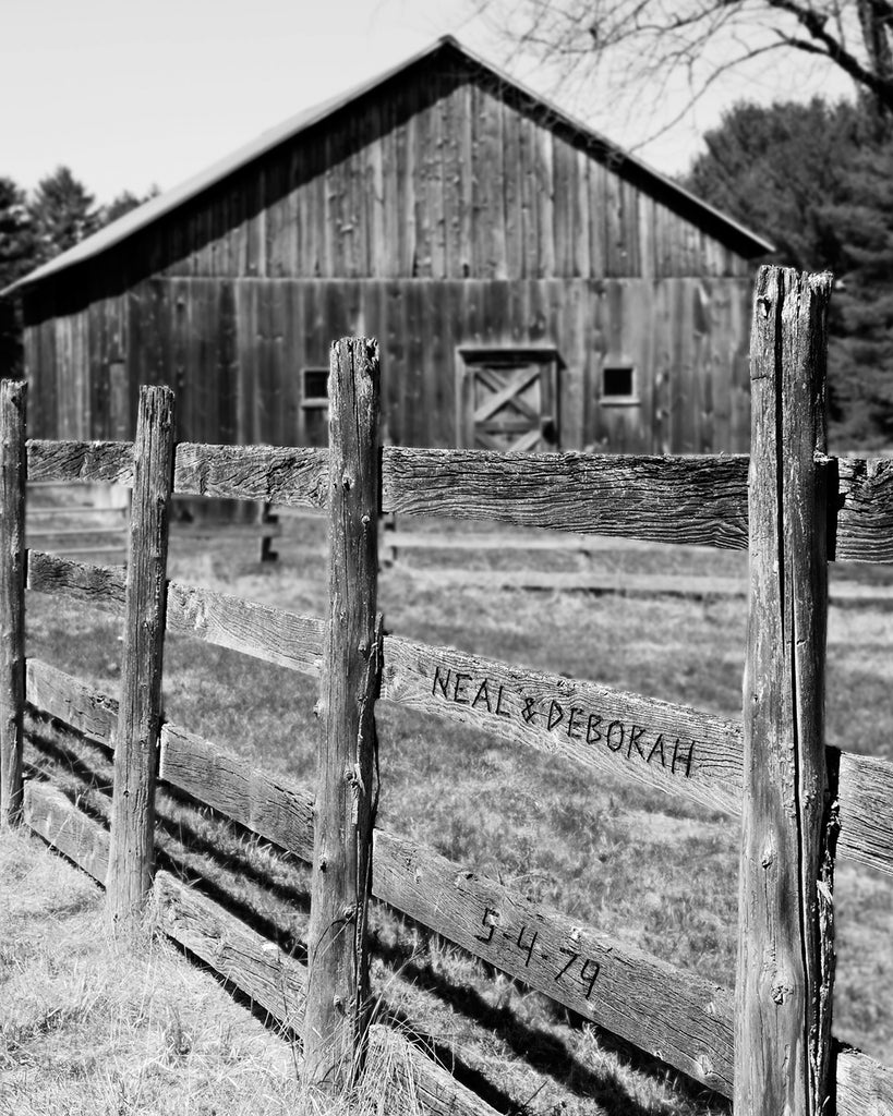 Barn Fence Personalized Artwork