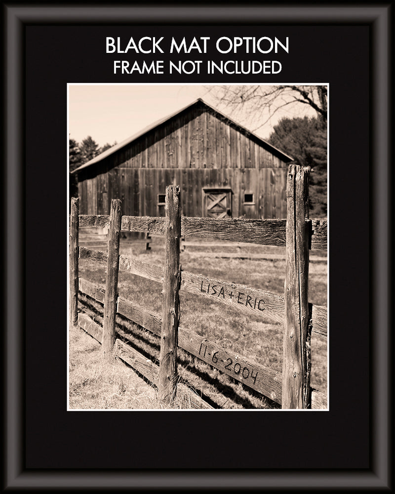Barn Fence Personalized Artwork
