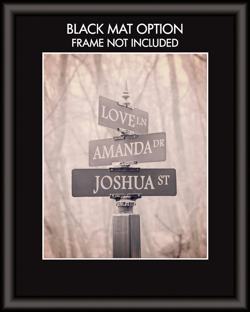 Personalized Street Signs Wall Art