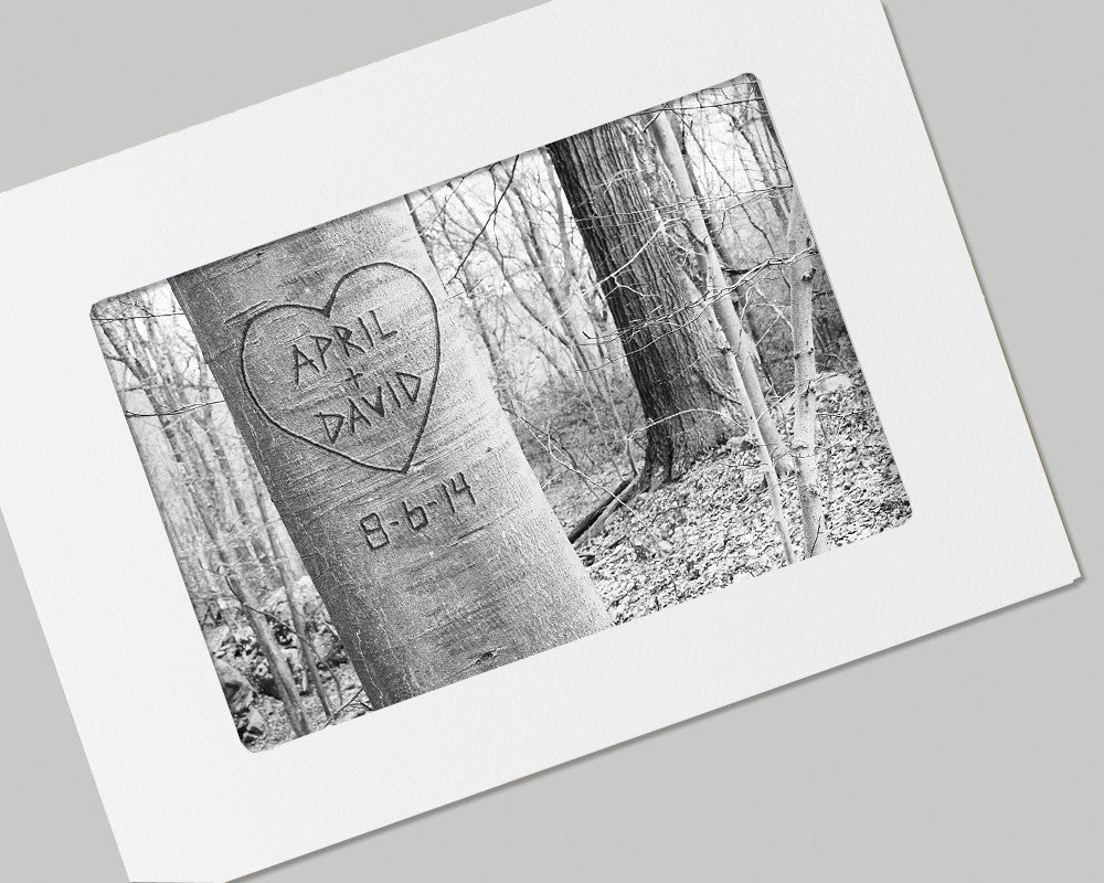 personalized love tree card