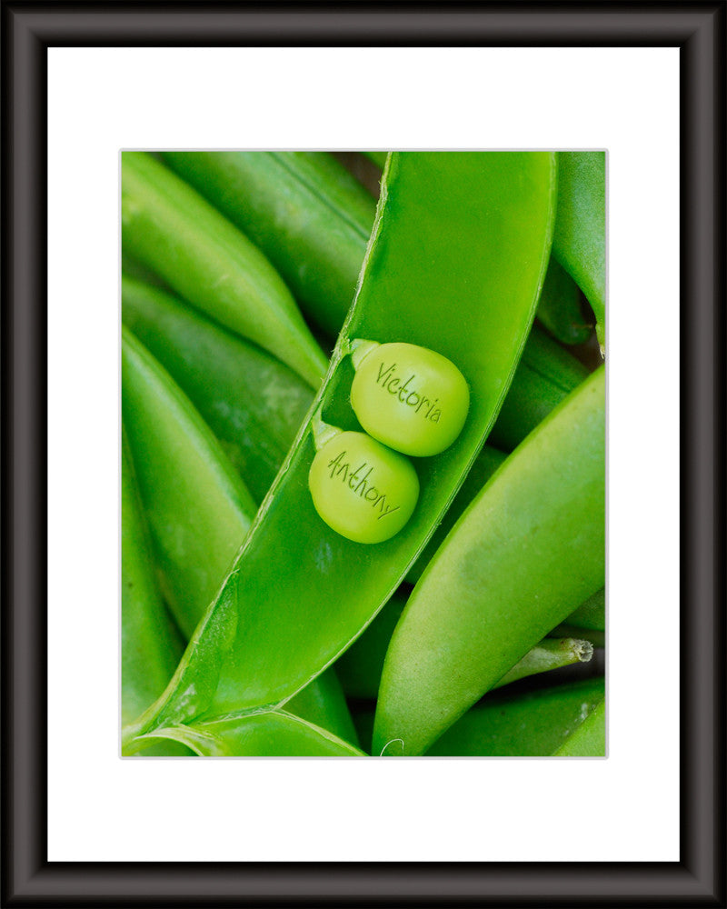 two peas in a pod personalized print