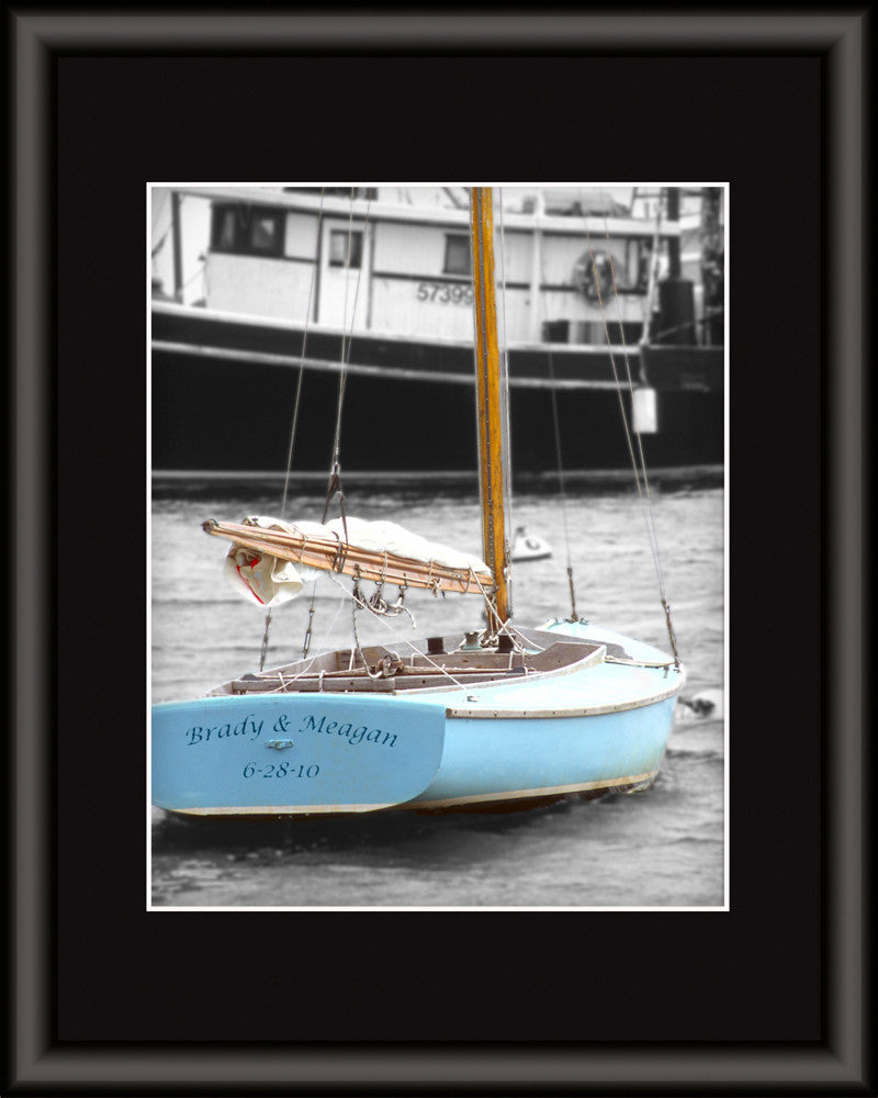 personalized sailboat print